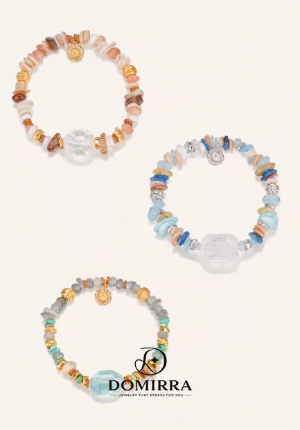 Sea Breeze Crystal Beaded Bracelet – Summer Dopamine Charm