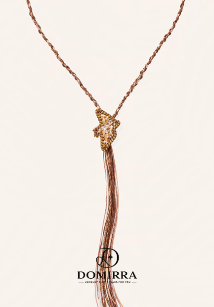 Coastal Bird Necklace – Handwoven Resort Long Pendant