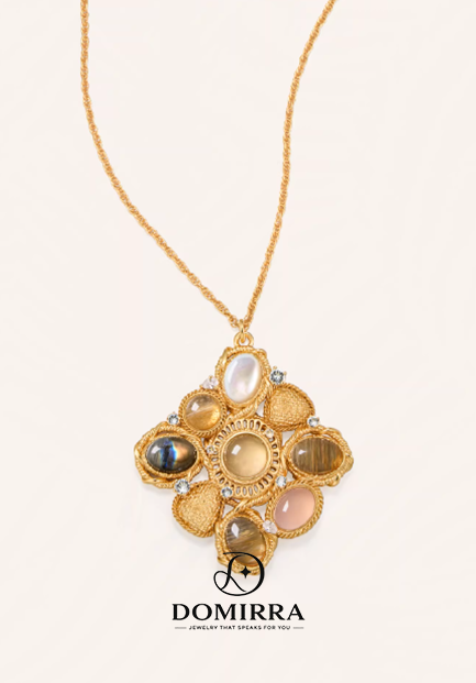 Solar Totem Cross Pendant – Concept Statement Necklace