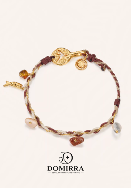 Bird & Tide Pendant Bracelet – Handwoven Coastal Cord